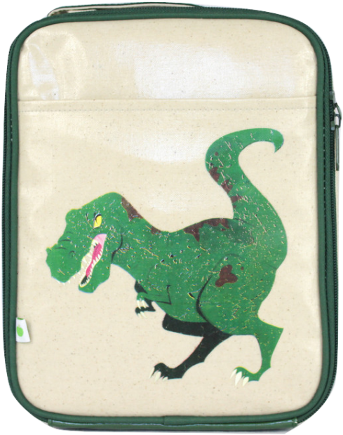 Write A Review - Apple And Mint Lunch Bag - Dinosaur (535x767)