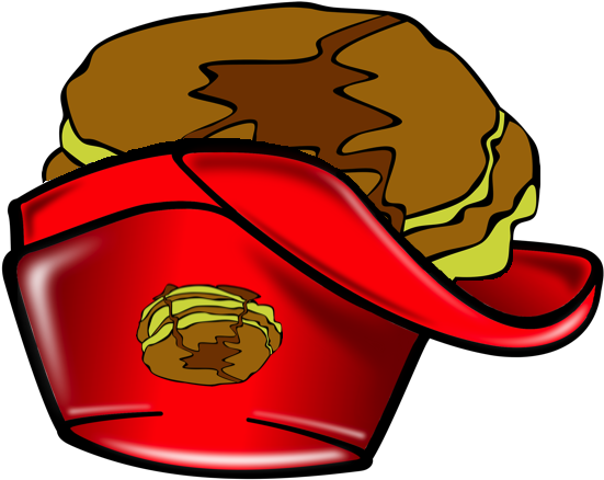 Papa Packed Pancakes In His Flapjack Cap - Breakfast Clip Art (620x553)