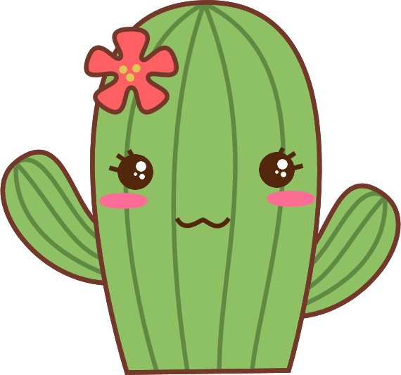 Cute Dinosaur Tumblr Download - Cactus Png (570x533)