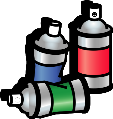468px-spraycans - Svg - Slang Street Names For Inhalants (468x468)