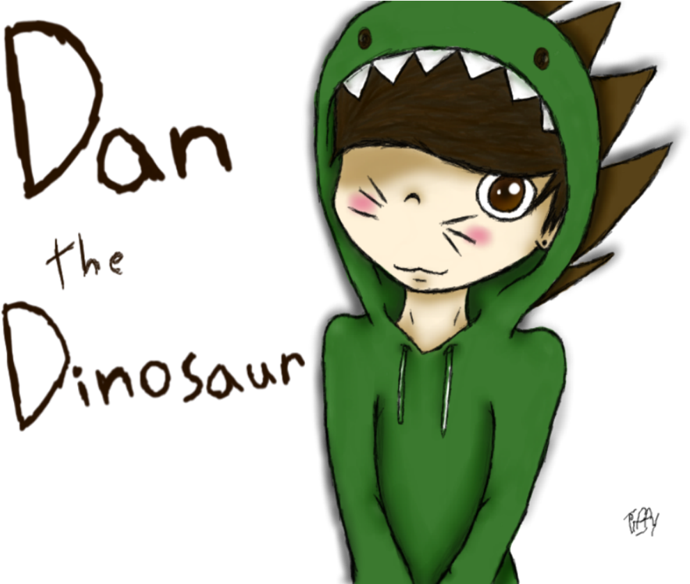 Dan The Dinosaur By Tiffytekkno - Art (1024x838)