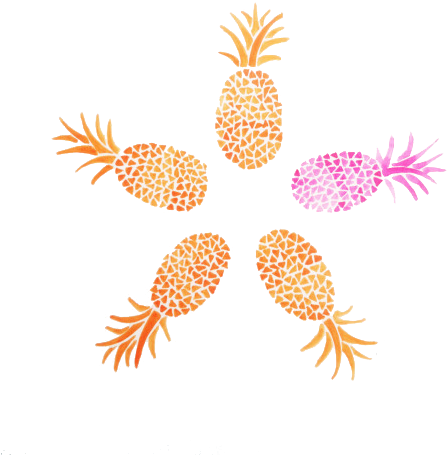 Tumblr Transparent Pin - Transparent Pineapple Drawings Png (500x489)