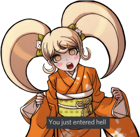 Mahiru Koizumi Hiyoko Saionji Danganronpa Text Post - Dangan Ronpa Hiyoko Sprites (480x280)