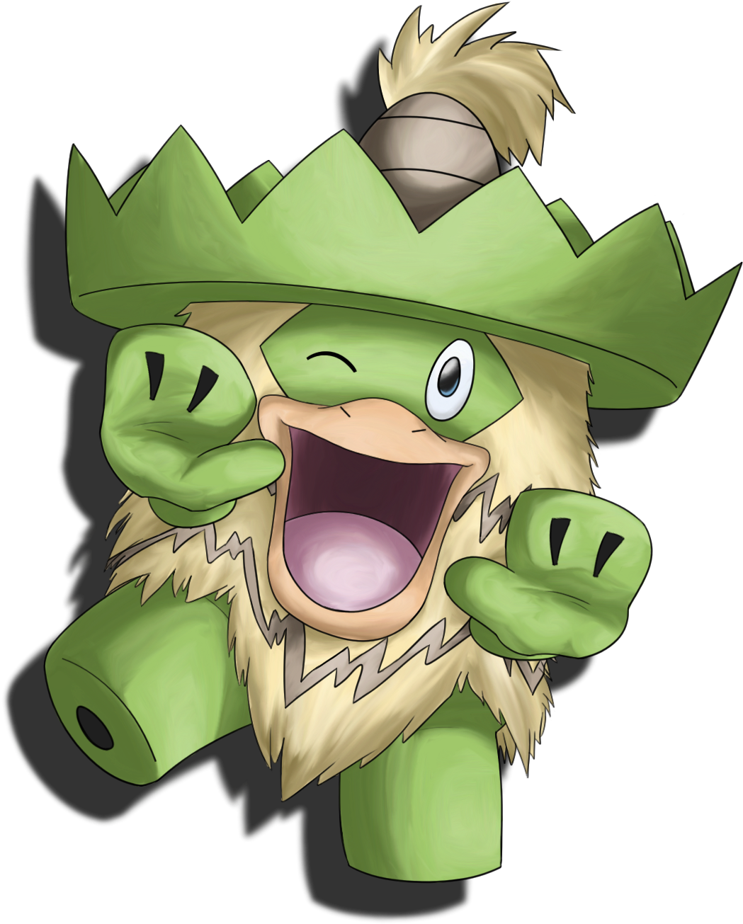 Edujav321 Pokemon Ludicolo Happy Dancing Mexican Sombrero - Clan (1104x1347)