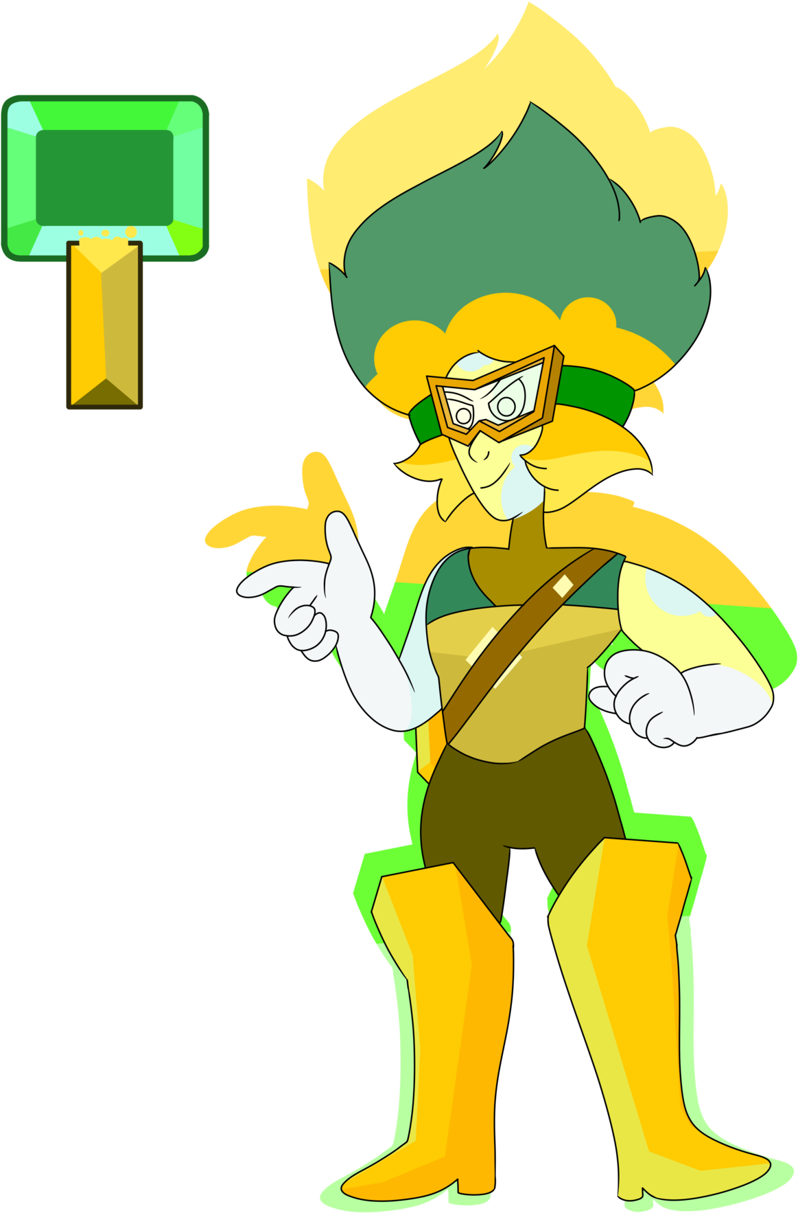 Beryl Squad Emerald Heliodor Cluster Pineapple Beryl - Beryl (1280x1810)