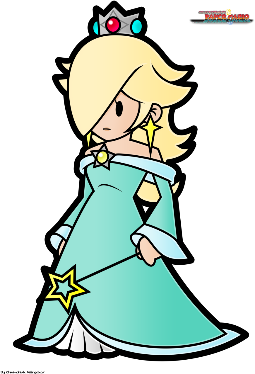 Cpm Rosalina Fan Artwork By Chivi Chivik - Super Paper Mario Rosalina (900x1286)