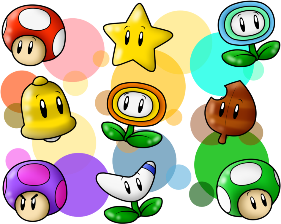 Random Mario's Power-ups 1 By Superlakitu On Deviantart - Mario Series (1024x805)