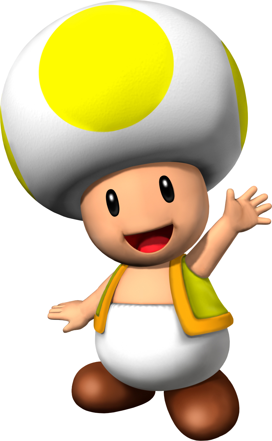 Yellow Toad - Toad Mario Party 6 (935x1515)