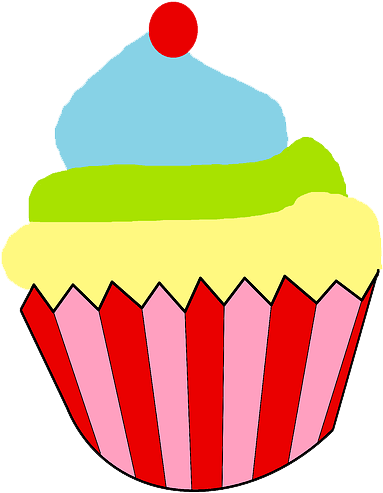 Cupcake Em Png Vetorizado - คั พ เค้ก กราฟ ฟิ ค (640x524)