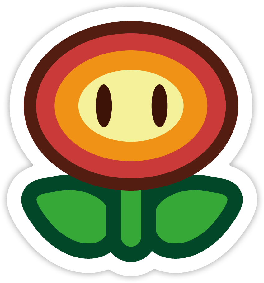 Fire Flower For Use In Walfas By Yureimari On Deviantart - Fire Flower Mario Vector (559x599)