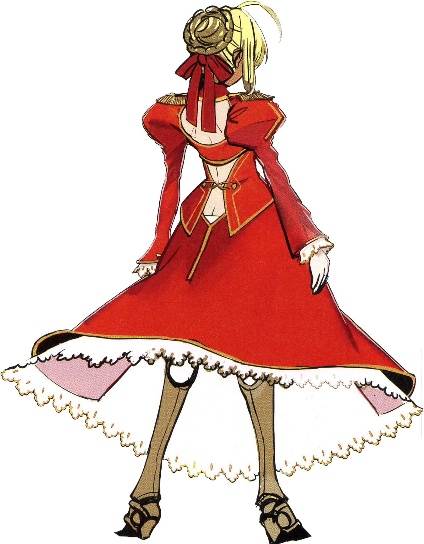 Saber's ◊) And One Of Her Skills - Saber Nero Fate Extra (1500x1750)