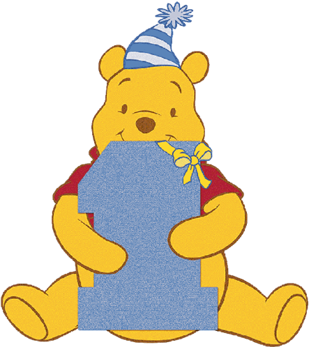 Pooh - Happy 1st Birthday Boy (600x512)