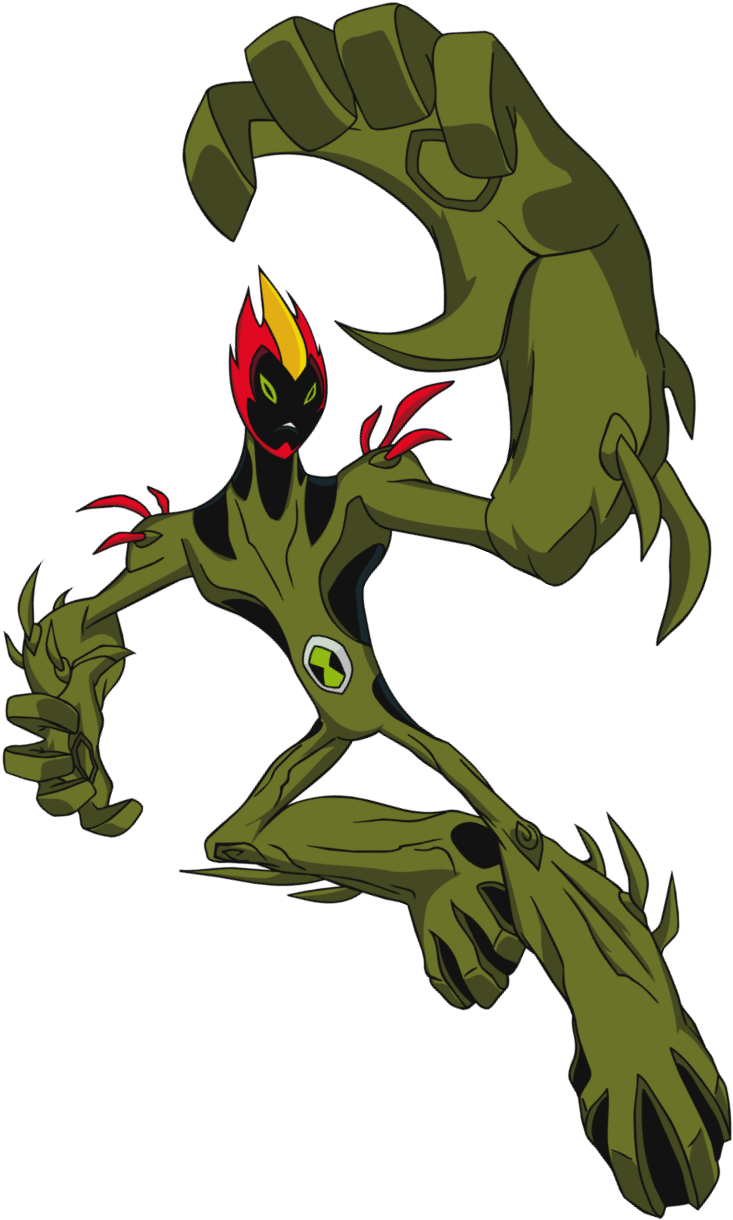 Swampfire - Ben 10 Omniverse Swampfire (760x1230)