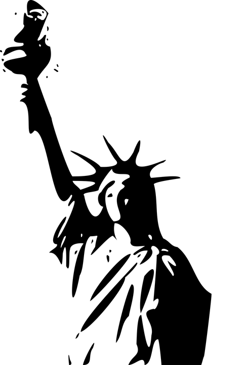 Statue Clipart Freedom - Clip Art (486x720)