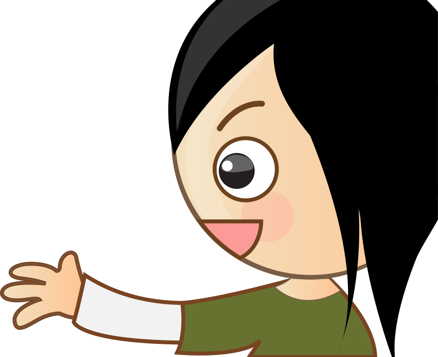 Side - Clipart - Side Face Girl Cartoon (900x734)