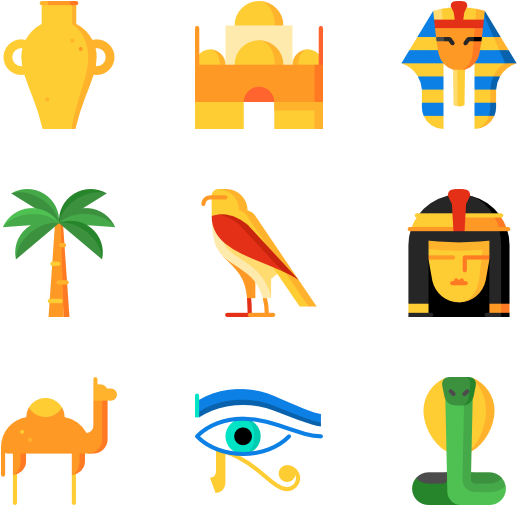 Egypt And Egyptians - Iconos Egipto (600x564)
