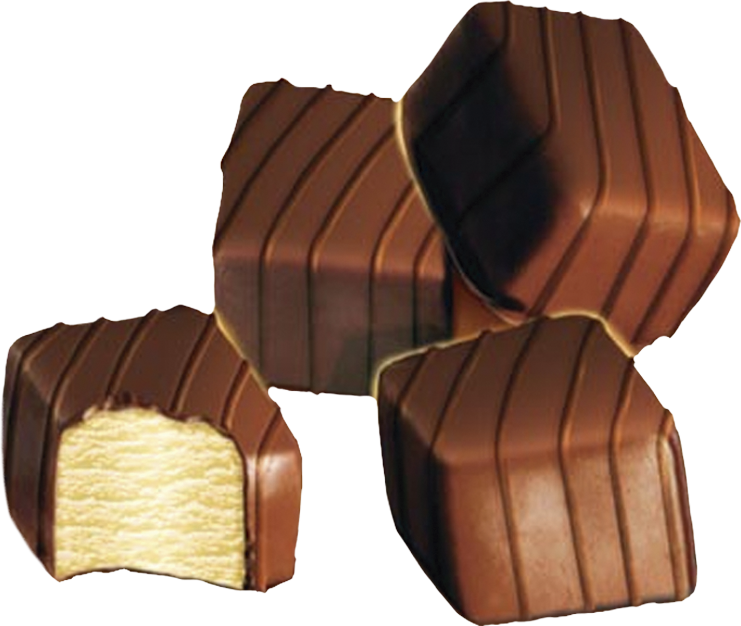Delicious Chocolates Filled With Vanilla Flavoured - Bombones Helados Png (741x626)