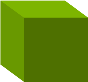 Cube Clipart Solid Object - Slope (400x435)