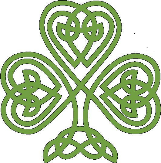 Crossfit Slainte Logo - Celtic Knot Shamrock Clip Art (550x536)