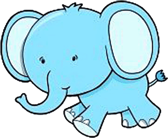 Animal Zoo - Coloring Pictures Of A Cute Elephant (600x512)
