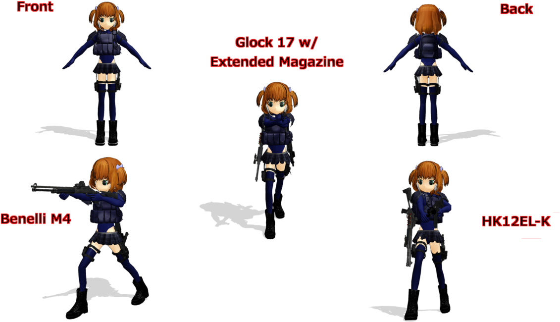 Unit 12 Combat Outfit Study By Chibiai-kun - Action Figure (1191x670)
