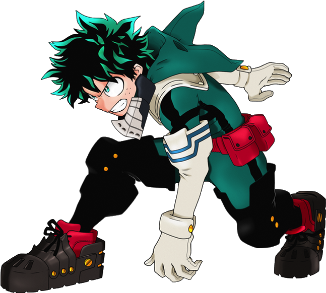 0 Render By Ironoakman - Bnha Deku New Gloves (718x666)