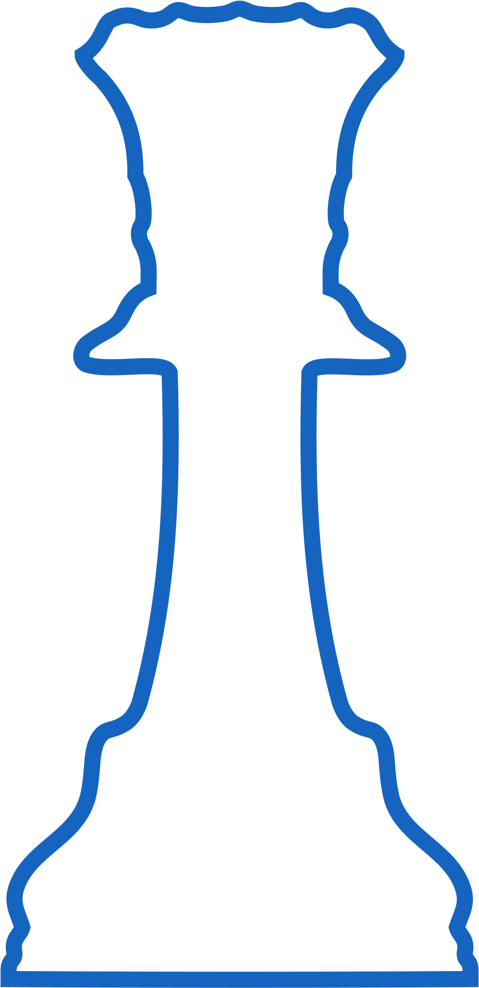 Silhouette Staunton Chess Piece Queen / Dama - Illustration (2400x2400)