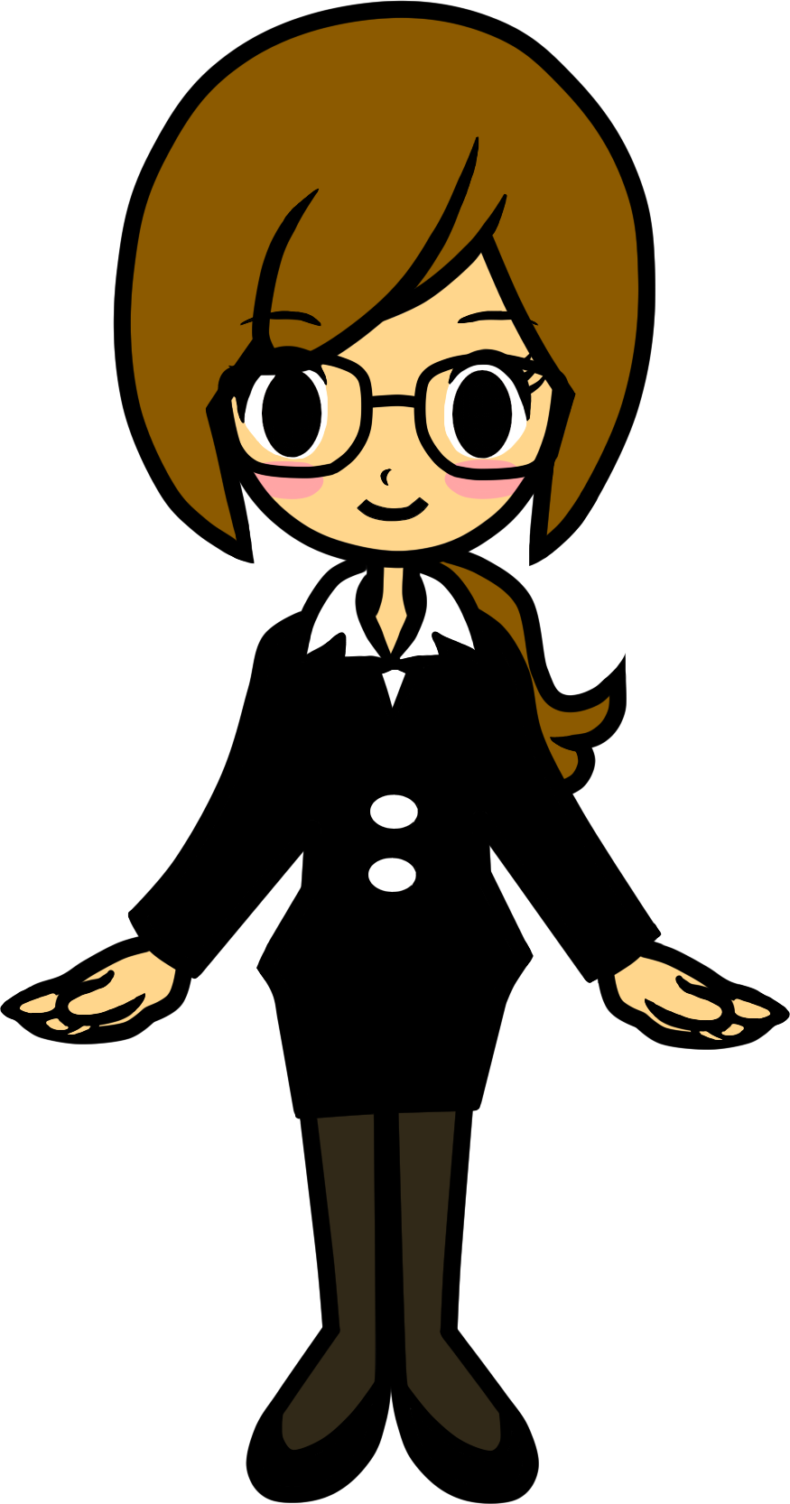 Chibi Assistant - Rhythm Heaven Mc Adore (875x1666)