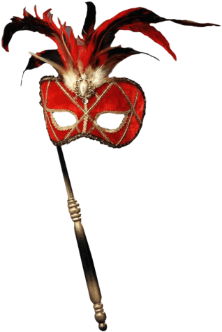 Forum Novelties Women's Feather Masquerade Mask With - Masquerade Masks On A Stick (480x480)