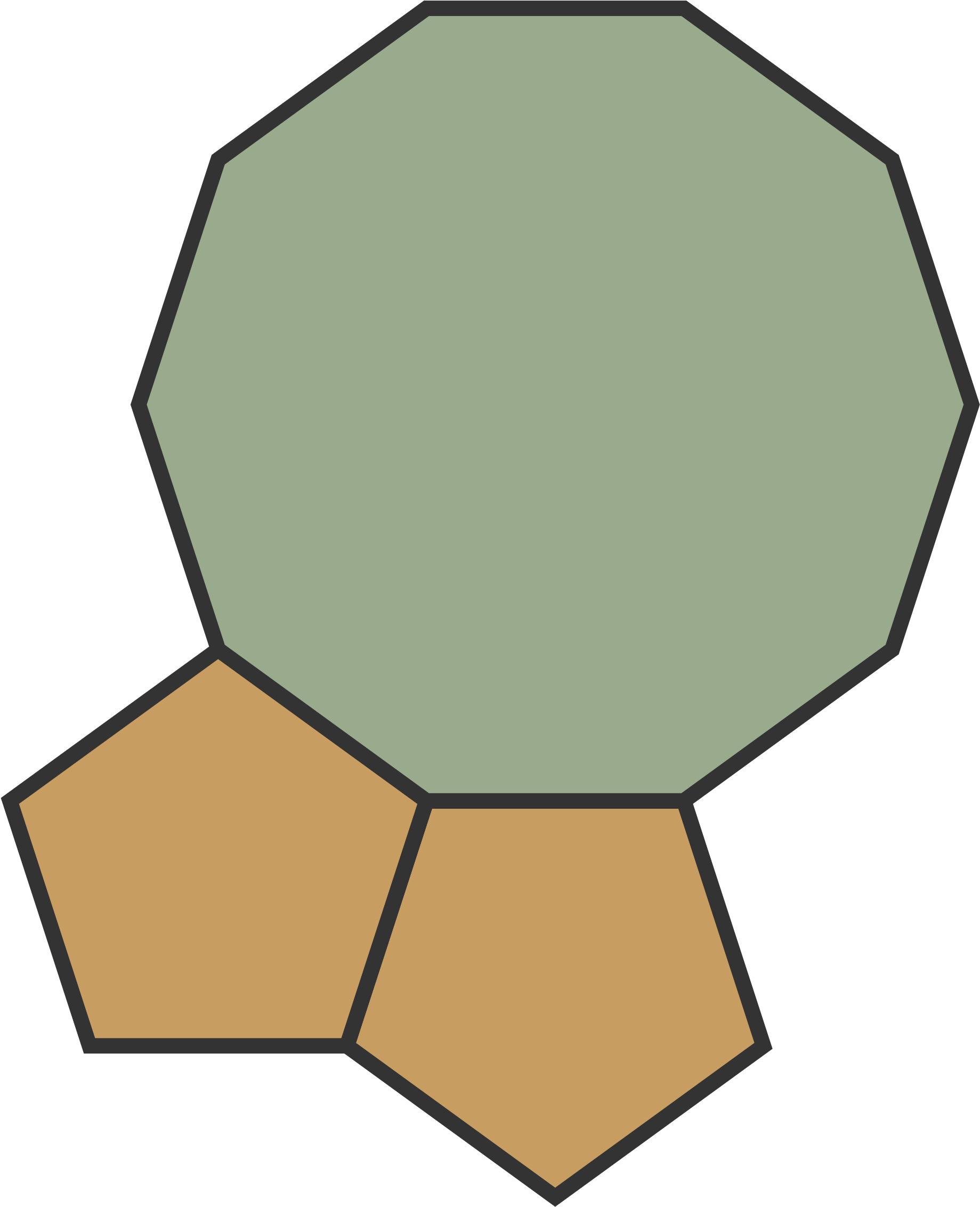 Pentagon Shape Cliparts 28, Buy Clip Art - Tessellation Dekagon And Pentagon (2000x2425)