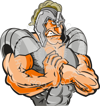 Paladin Man With Fist In Hand - Sparta (340x361)