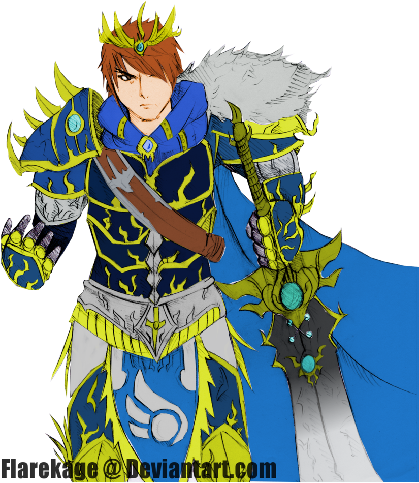 Garen Holy Paladin Of Demacia - Cartoon (828x965)