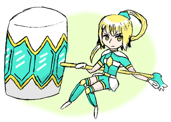 Crystal Paladin By Tsunfished - Cartoon (600x435)