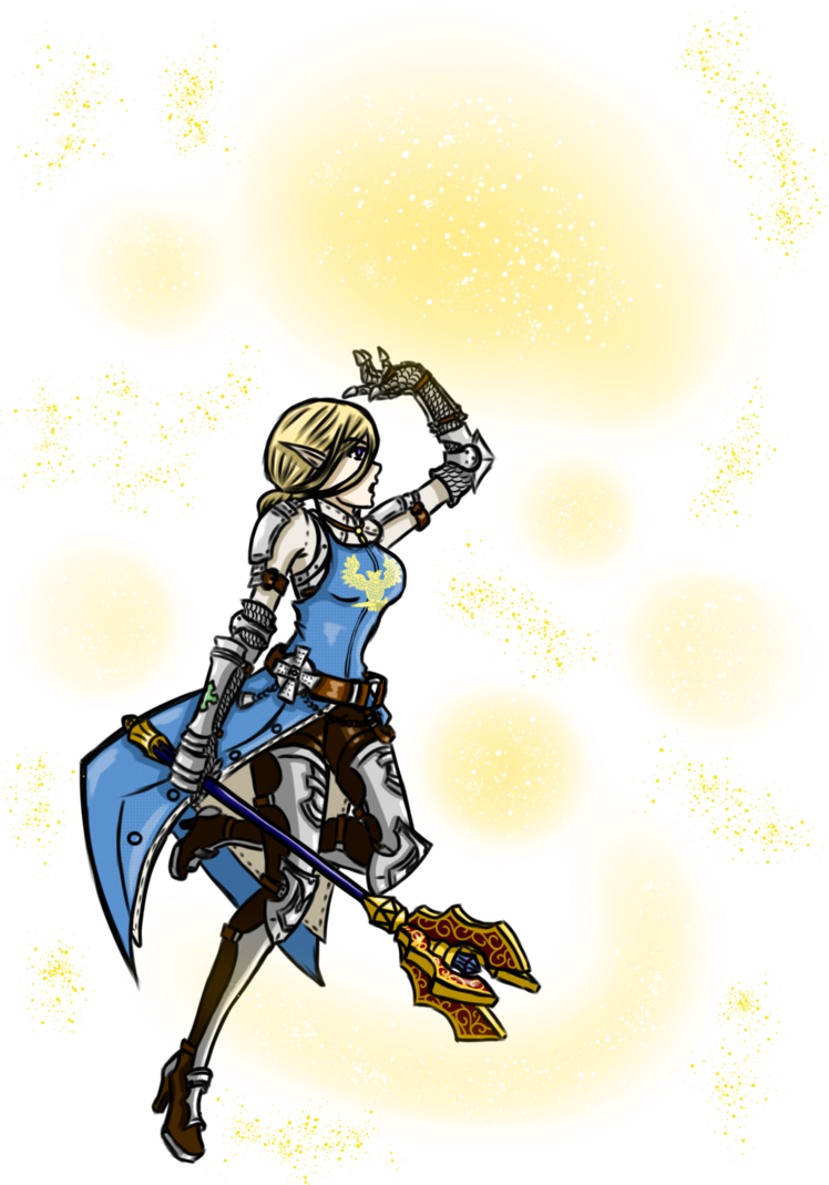 Bless Online Empire Paladin By Jinseoyeon - Bless Online Paladin (748x1069)