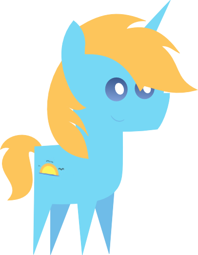 Paladin Pointy Pony - Cartoon (406x523)