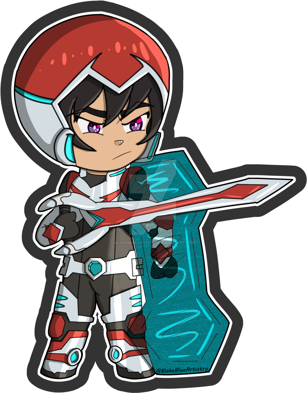 Chibi Paladin Keith By Blakeblueartistry Chibi Paladin - Cartoon (1024x1304)