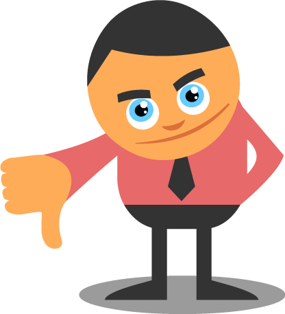 No More Bully - Un Happy Customer Clipart (416x457)