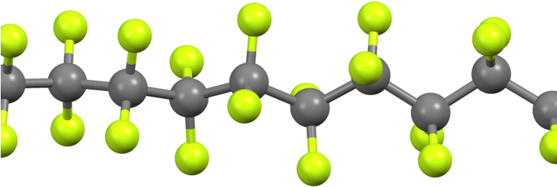 Happy 75th Birthday, Polytetrafluoroethylene - Teflon Molecule (2000x764)