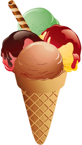 Dessin Couleur - Cornet De Glace Dessin (325x570)