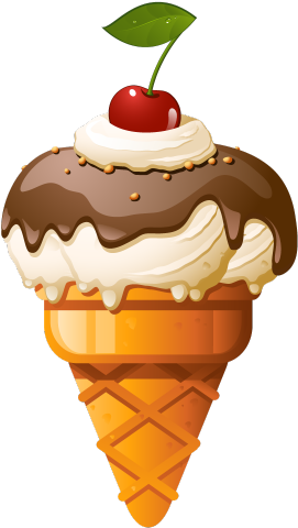 Ice Cream Conesmaller2 - Vector Ice Cream Shap (306x490)