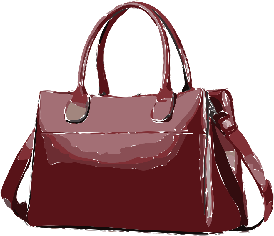 Onlinelabels Clip Art Magenta Purse - Purse Png (1000x872)