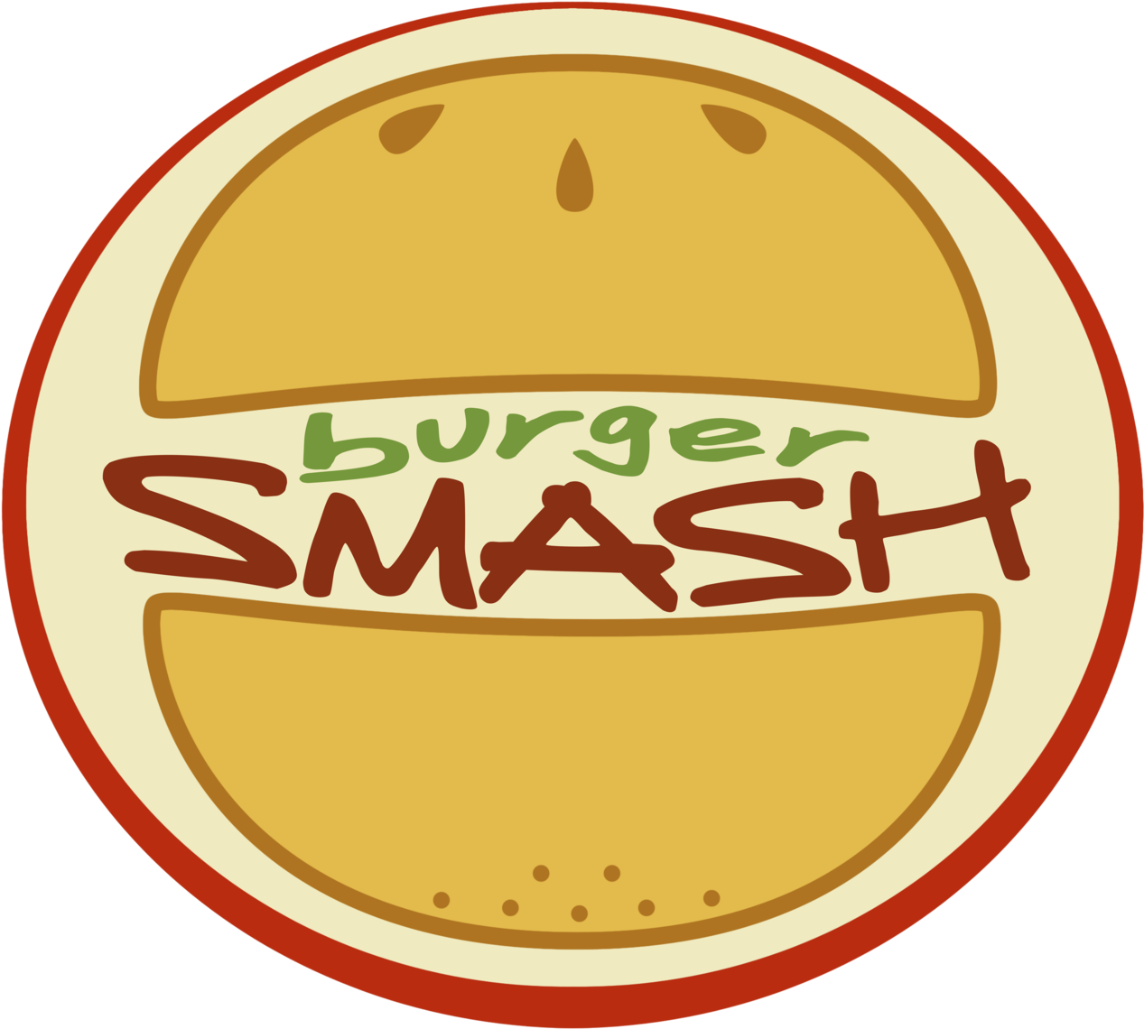 Burgersmash Fastfood Logo By Angi-shy - Fast Food (1280x1155)
