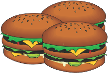 Vector Burger Food Logo Download - Hamburge (389x346)