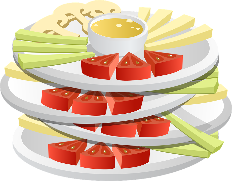 Snack Clipart Plate Food - Snacks Vector Png (922x720)