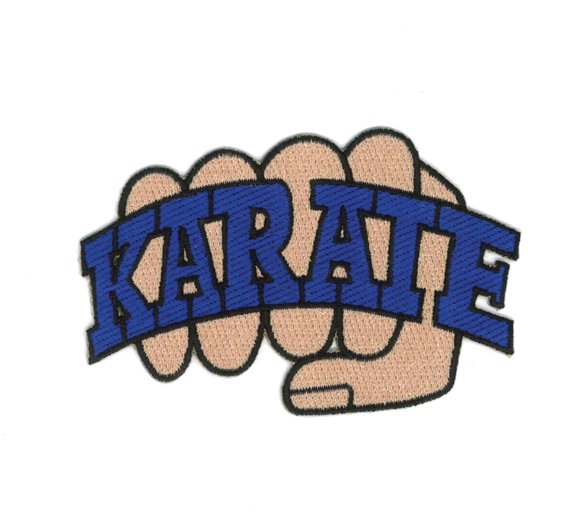 1132 Karate Fist Patch - Karate (600x600)