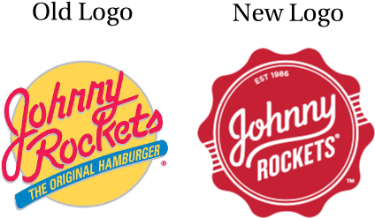 Johnny Rockets New Logo Rebranding - Johnny Rockets Logo (500x275)