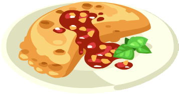 Pizza Clipart Calzone - Calzone Clipart (356x356)