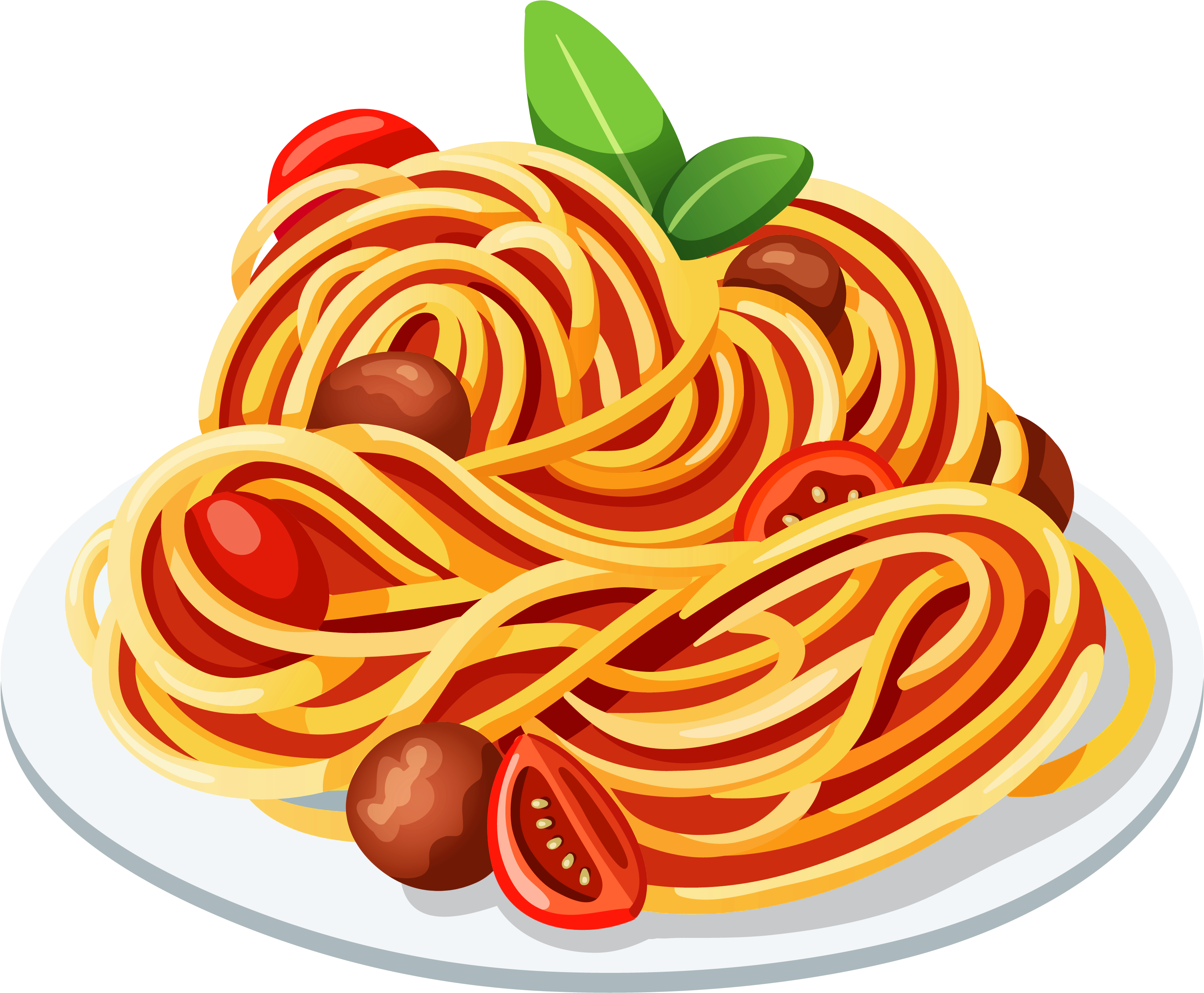Dinner Plate Clipart - Clip Art Spaghetti (3299x2718)