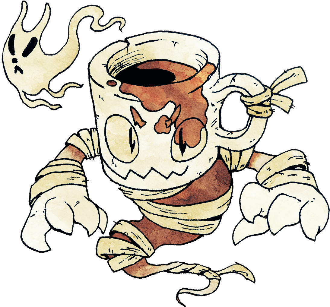 Coffee Ghost The Spirit Of Someone Who Overcaffeinated - Coffee (1132x1103)