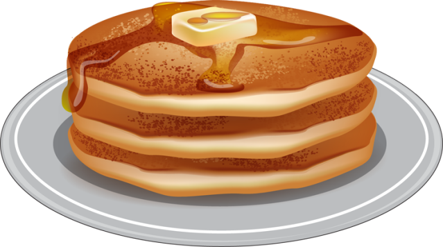 Pancake Plate Cliparts - Pancake Clipart (639x356)